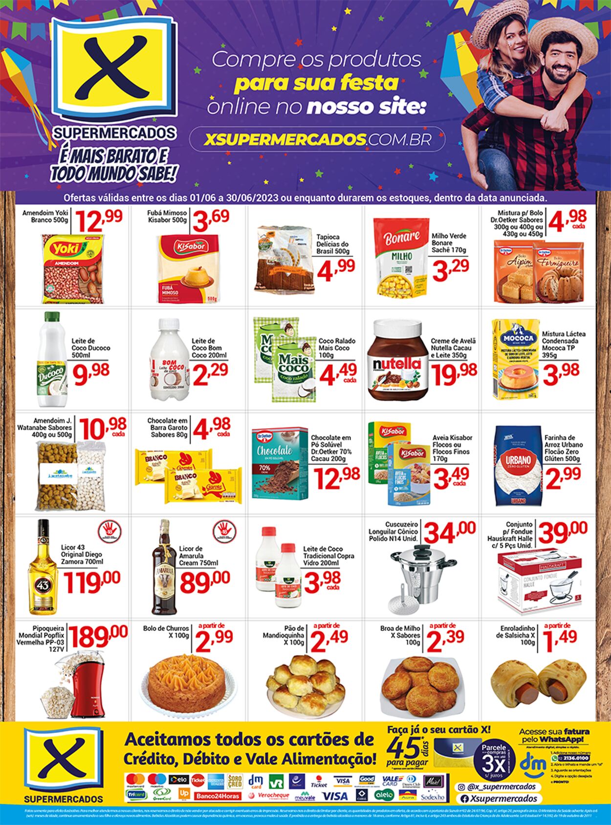 Folheto X Supermercados 29.06.2023 - 06.07.2023