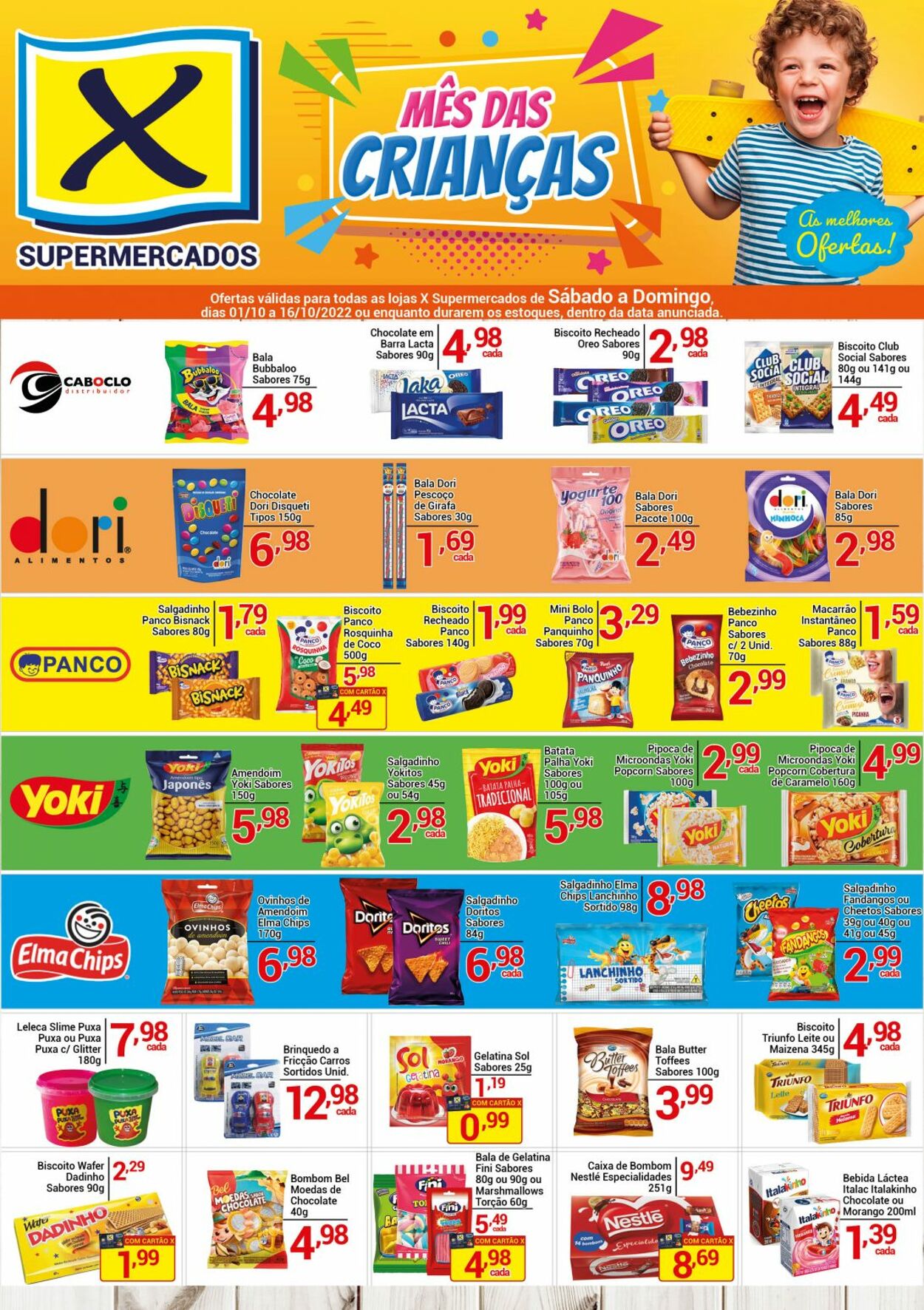 Folheto X Supermercados 05.10.2022-07.10.2022