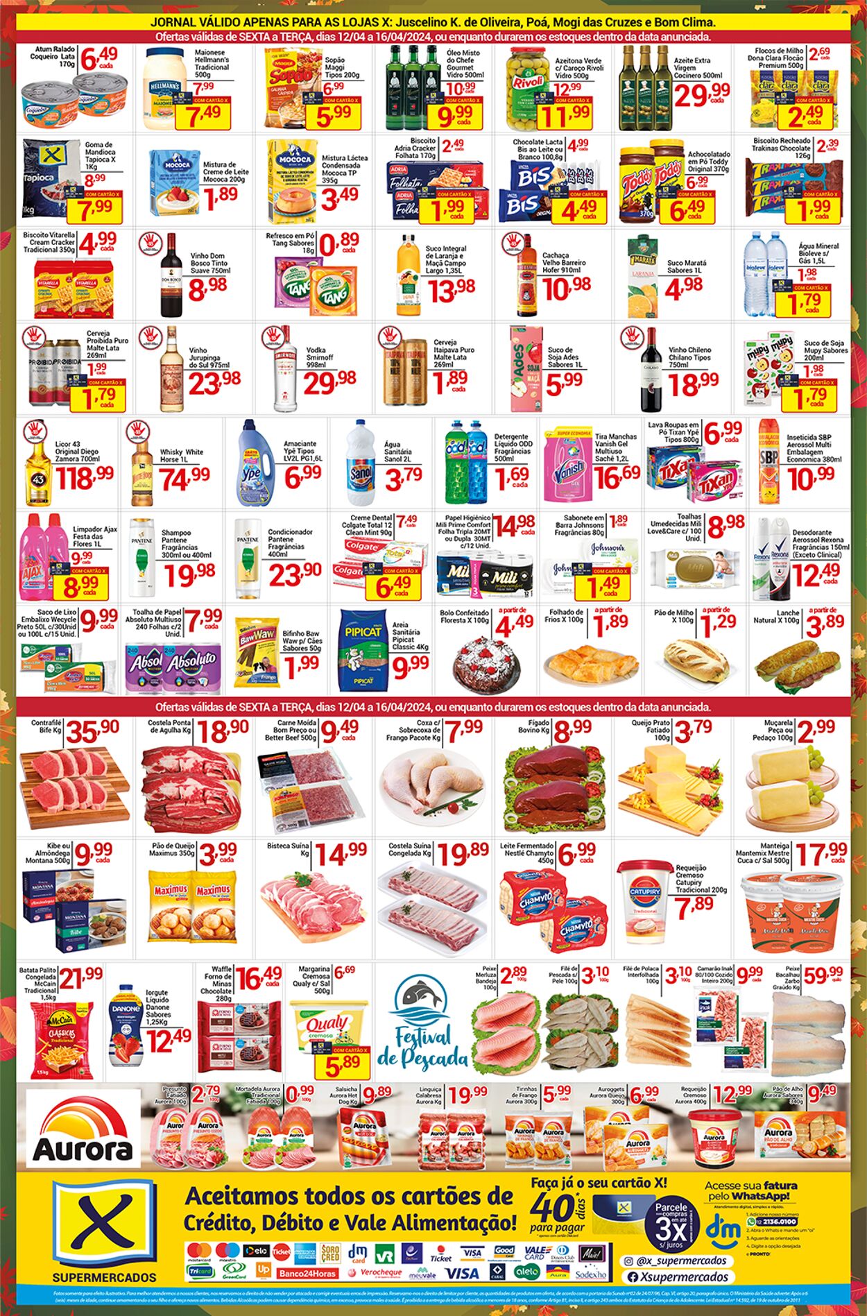 Folheto X Supermercados 15.04.2024 - 16.04.2024