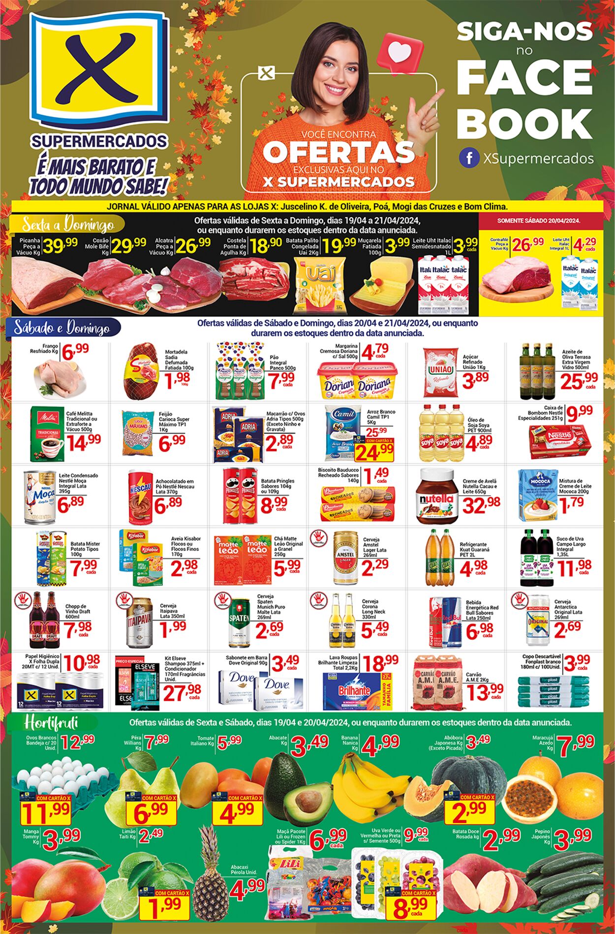 Folheto X Supermercados 22.04.2024 - 23.04.2024