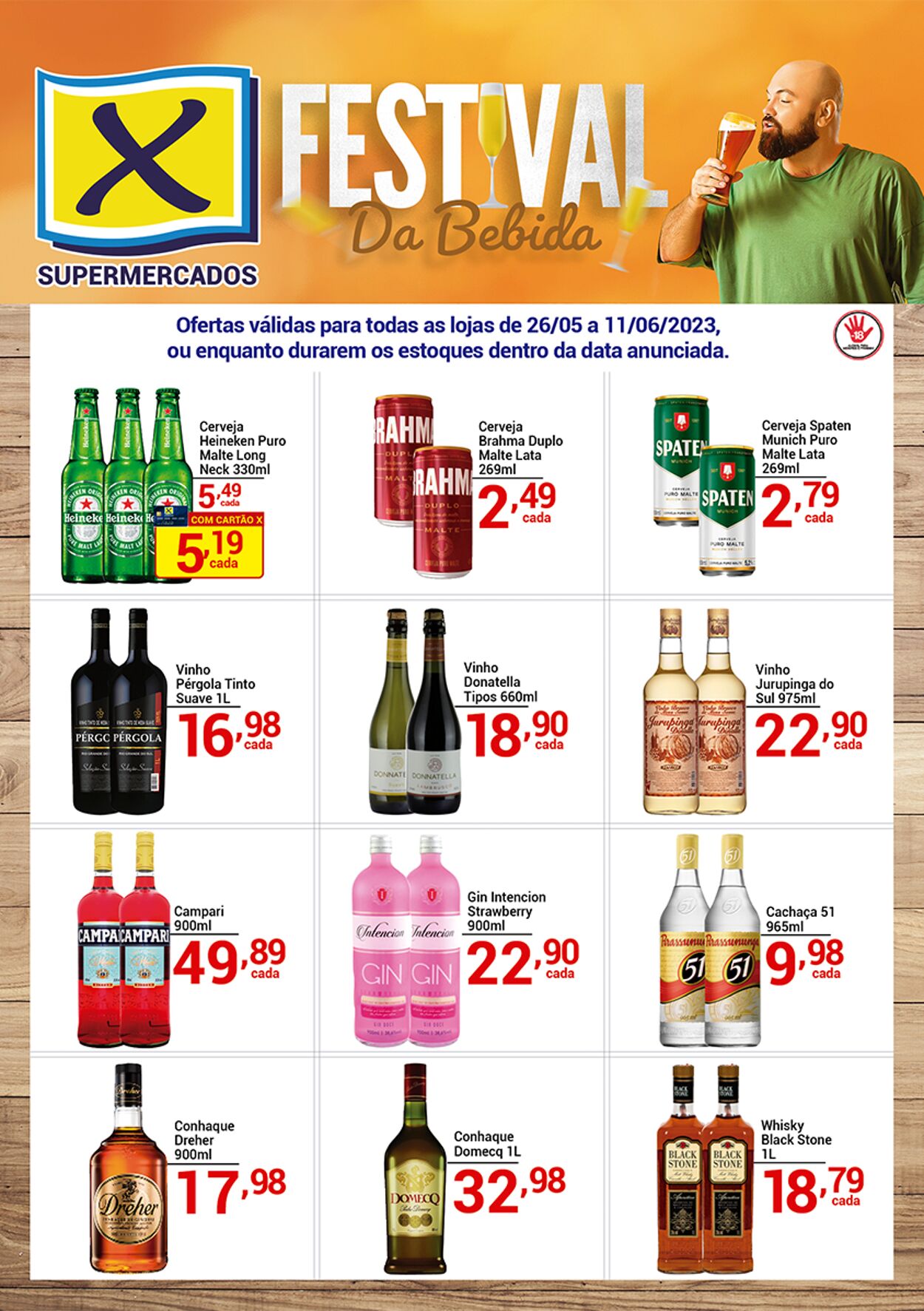 Folheto X Supermercados 08.06.2023 - 11.06.2023