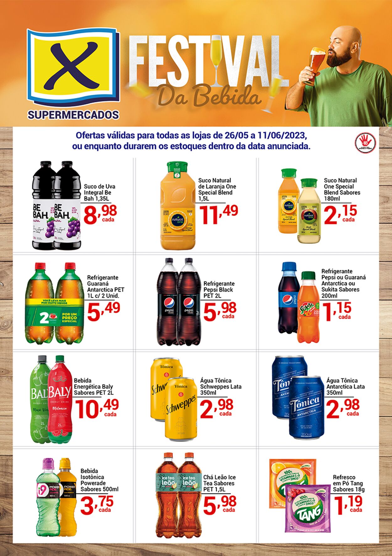 Folheto X Supermercados 08.06.2023 - 11.06.2023