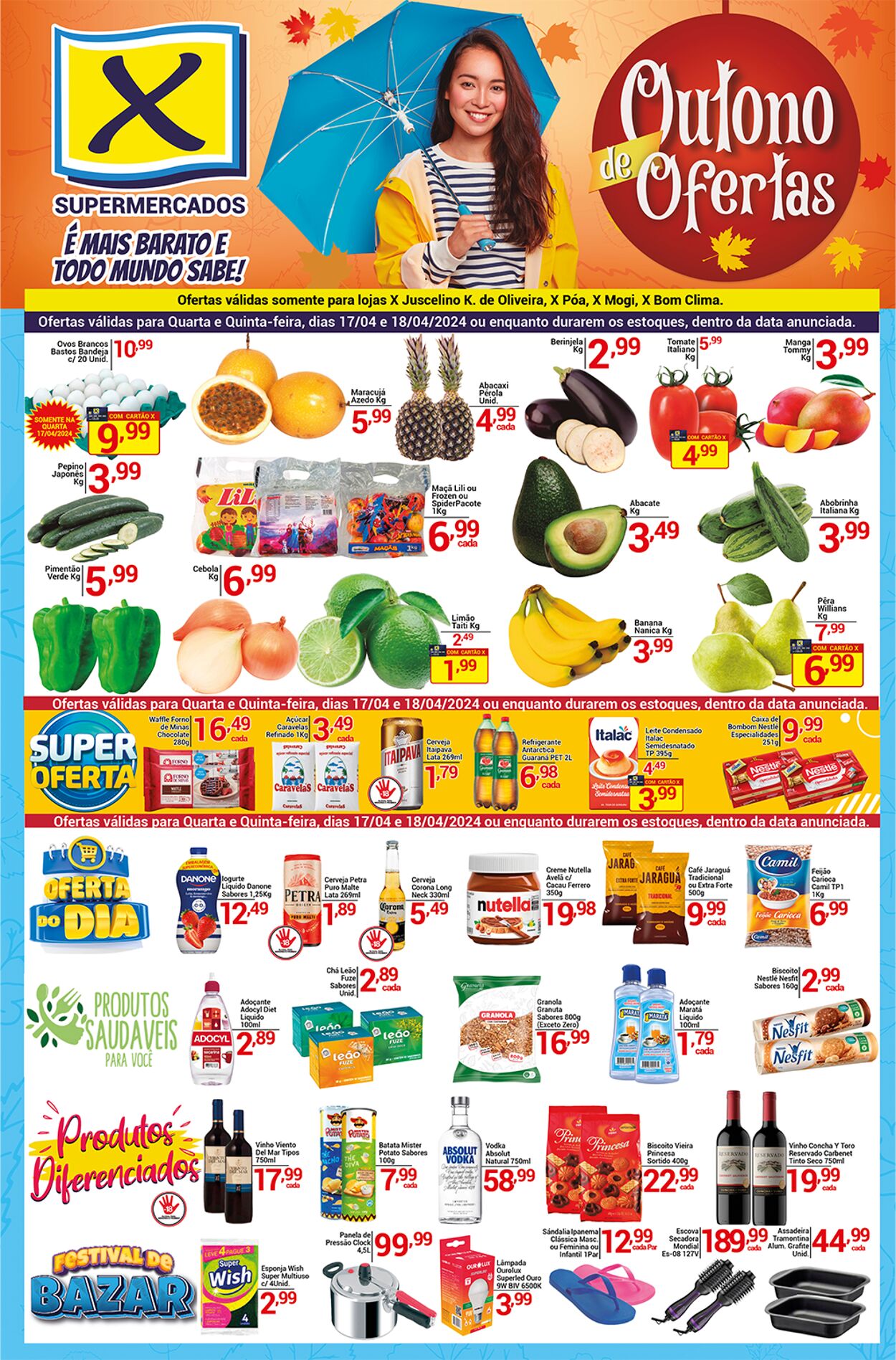 Folheto X Supermercados 18.04.2024 - 18.04.2024