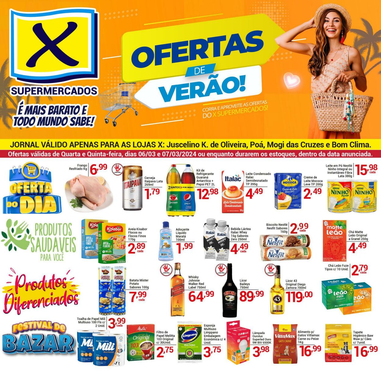 Folheto X Supermercados 07.03.2024 - 07.03.2024