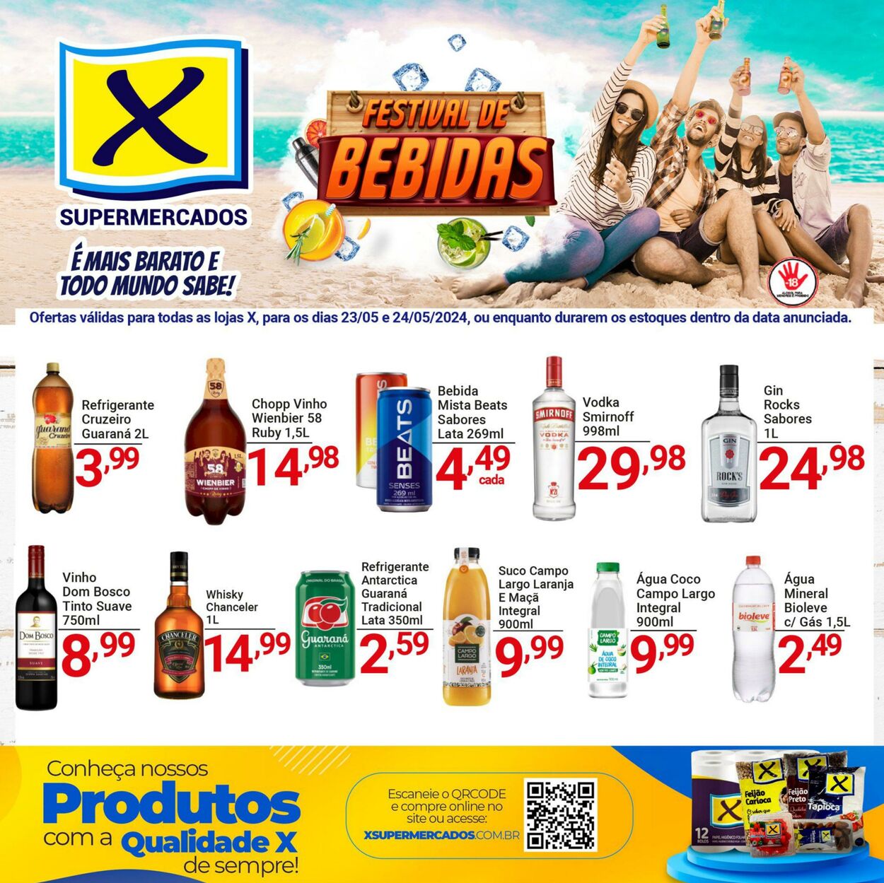 Folheto X Supermercados 24.05.2024 - 24.05.2024