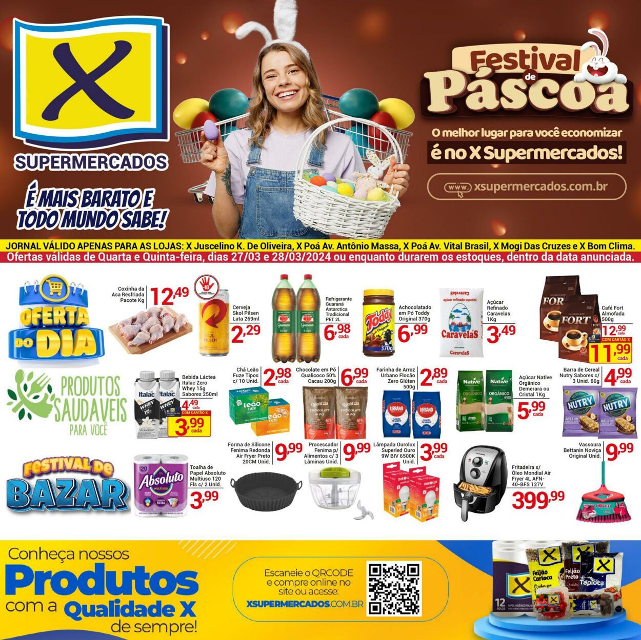 Folheto X Supermercados 27.03.2024 - 28.03.2024