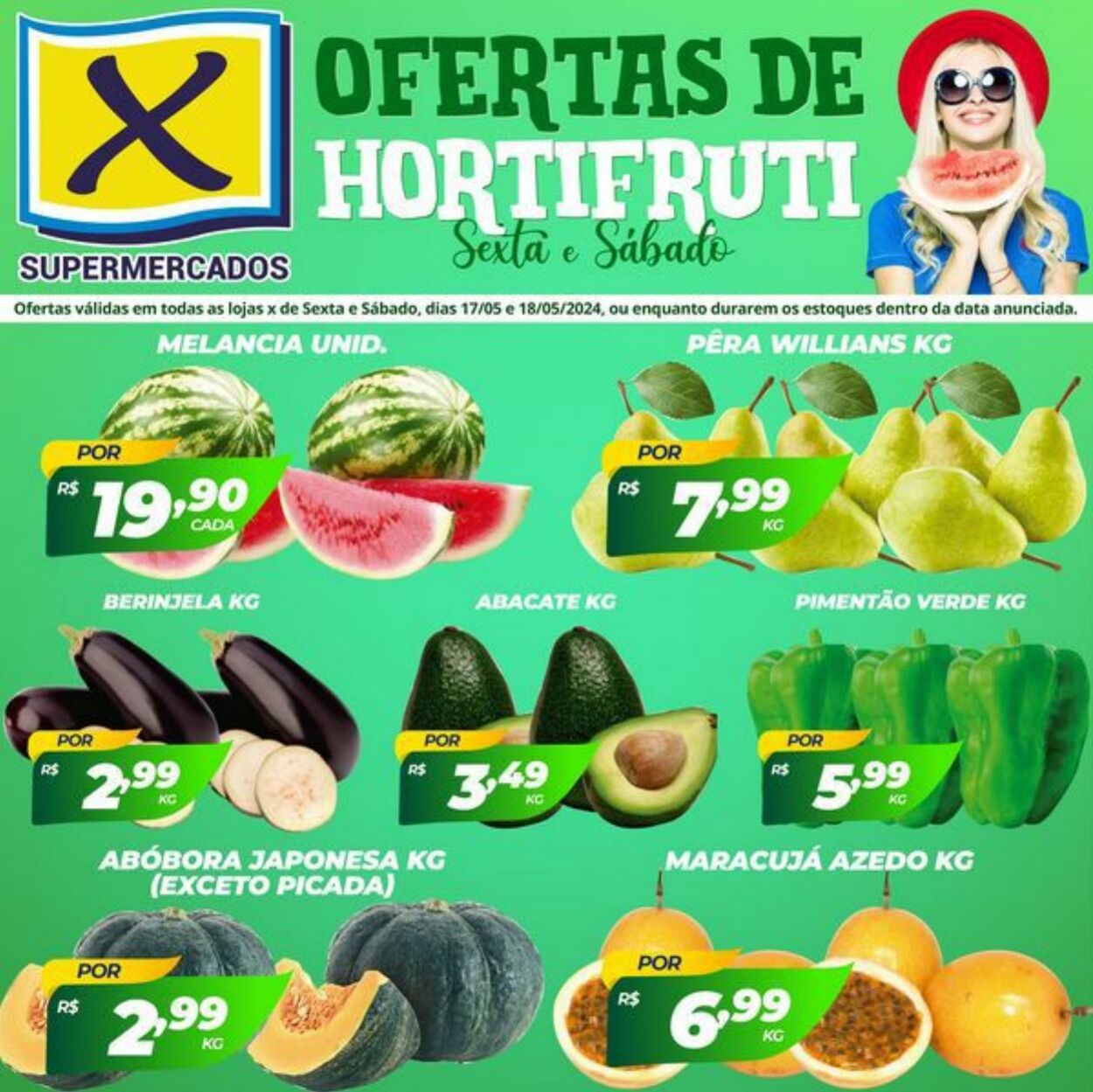 Folheto X Supermercados 17.05.2024 - 18.05.2024